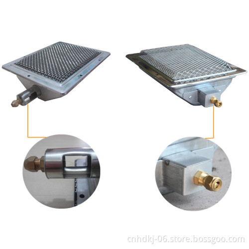 Rotisserie infrared gas bbq burner for shawarma grill